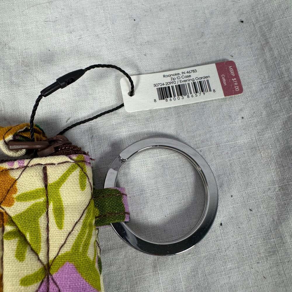 Vera Bradley Rain Forest Canopy Zip ID Key Case NWT Coin Purse - Picture 2 of 6